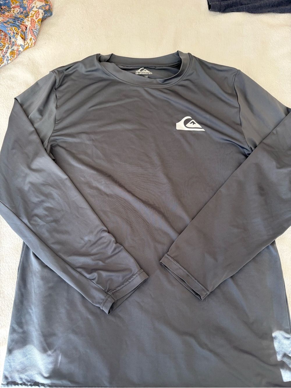 QUICKSILVER Gray Long-Sleeve Performance Tee